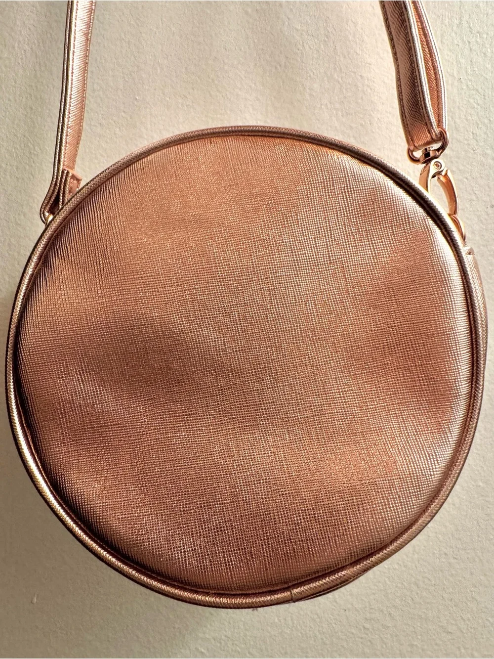 Disney Minnie Mouse Rose Gold Sequin Crossbody Bag